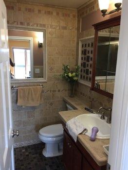 1. Room Hall Bathroom1 Ceiling and walls are in good condition overall. Accessible outlets operate. Light fixture operates. 2.