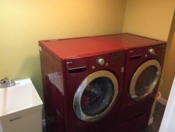 1. Condition Basement Laundry Room Ceiling and walls are in good condition overall.