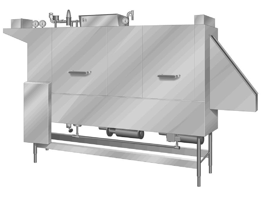 PART 1 TECHNICAL INFORMATION Project Item Quantity CSI - 11400 Approval Date TRAC 321-2 RPW Automatic Double Tank Tray Washer Automatic conveyor, double tank tray washer with recirculating pre-wash,