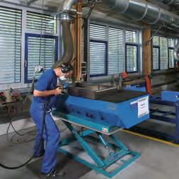 Metal manufacturing processes Welding fume extractors collect the fumes either from the immediate vicinity of the ob - ject or via large hoods.
