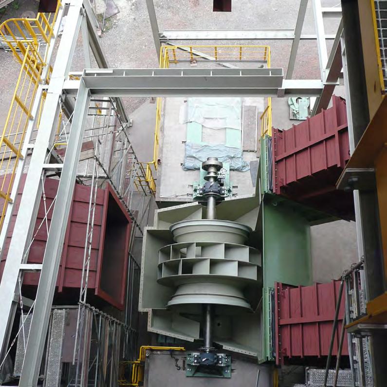 Preparing the blast furnace feedstock Large fans are indispensible in the metal-working and iron and steel industries.