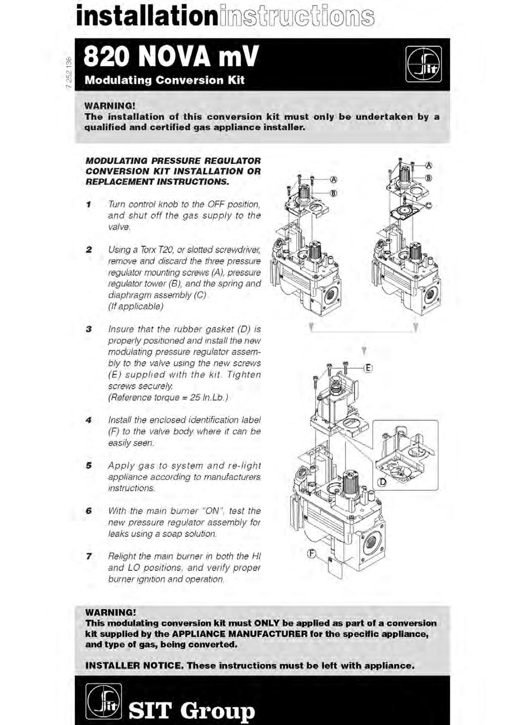 Gas Conversion for Modulator