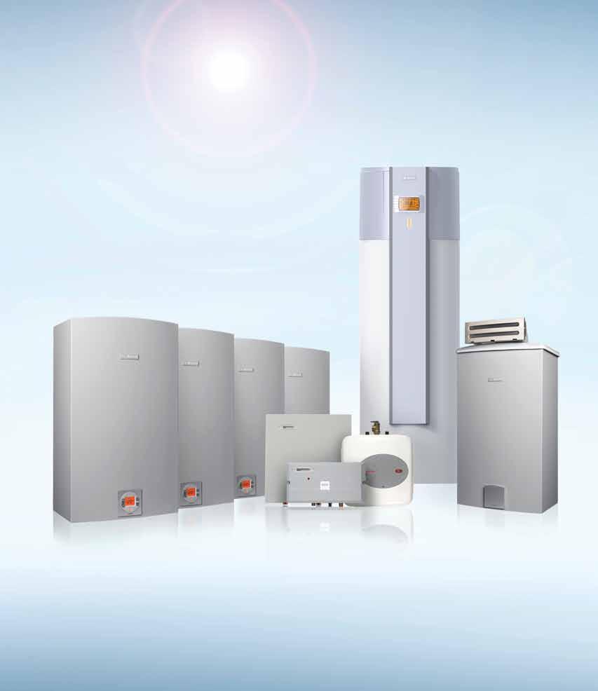 www.bosch-climate.us 4 Commercial product guide Bosch has over 100 years of experience in water heating systems, including 25 years with condensing technology.