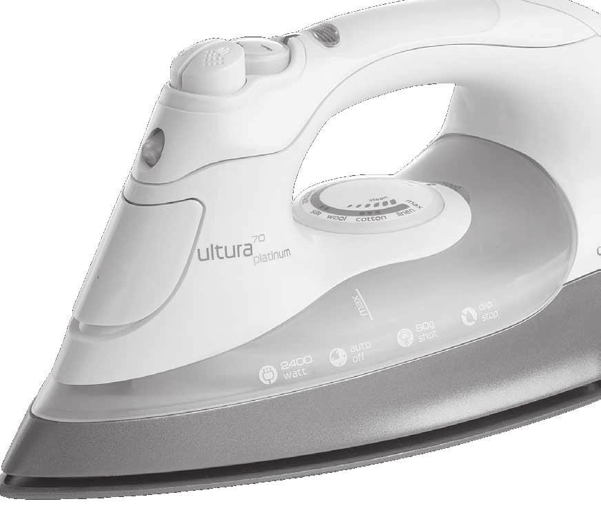 Ultura Irons Instruction Booklet This book covers the use and care of the following Ultura Irons: SR5990 Ultura 90 Resilium