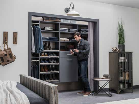 Closet: Reach-In Make the most of a small-footprint closet with a smart and stylish closet organizer.