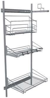 KITCHEN CLEANING AREA 1195 mm 345 mm 510 mm VACUUM CLEANER ACCESSORY RACK The pull out is possible