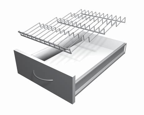 KITCHEN MISCELLANEOUS 281-481 463 SPICE RACK FOR DRAWER The rack is suitable to