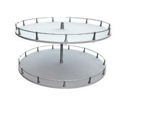 KITCHEN CAROUSELS 790 790 4/4 CAROUSEL SOLID BASE A fl at pack