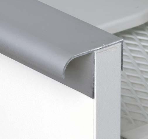 Easy to mount without using any tools. SURFACE: Silver anodized aluminum.