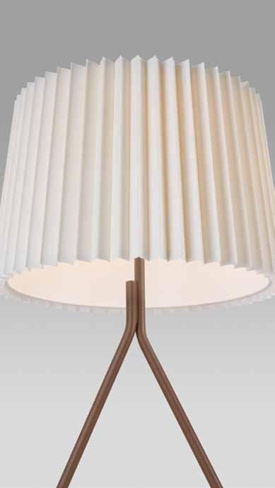 Fliegenbein TL Table Lamp Fliegenbein TL translates Julius T. Kalmar s 1957 floor lamp of the same name for a table environment.