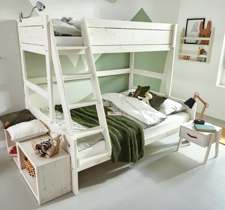 1 WE ARE FAMILY... FAMILY BUNK BED 90/140 LUXURY SLATTED BASE H177 x W207 x D152: ART. 46742-01W MATTRESS 5-ZONE COMFORT FOAM H12 / 14 x W200 x D90: ART. 70901 FITTED SHEET WHITE W200 x D90: ART.