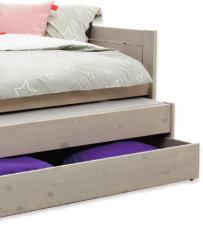 7040-GREY, H35 x W199 x D97 BED DRAWER FOR PULLOUT BED ART. 7042-GREY, H20 x W194 x D90 CM Sleep here... The extra bed for a sleepover here.