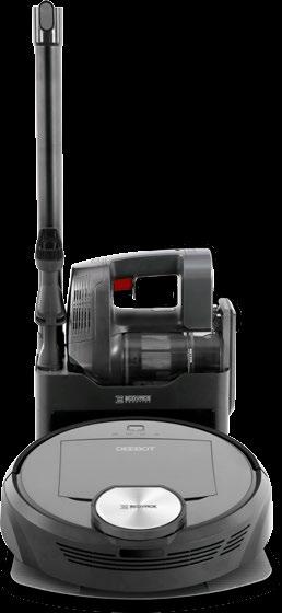The DEEBOT OZMO 930 automatically cleans carpets and rugs with double the suction power.