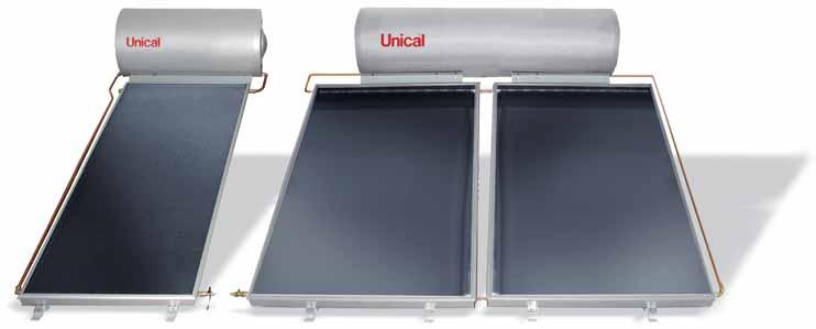 SINGLE SUN and DOUBLE SUN 150 and 200 liters of water always warm They represent the new UNICAL solutions to exploit in a more simple and optimal way the solar energy.