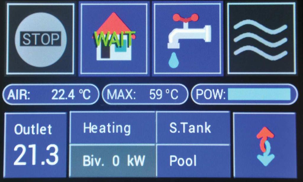 POLISH INTERFACE The Nabilaton Pro heat pump is equipped with a controller that supports Polish language.