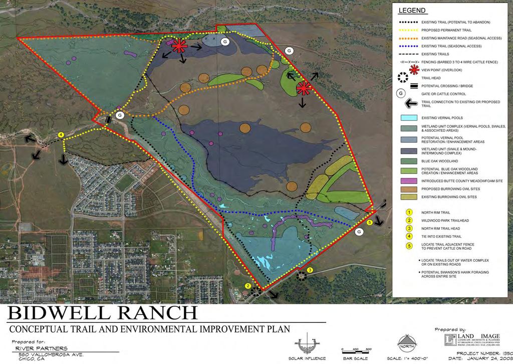Bidwell Ranch Conservation and Mitigation Bank Prospectus Figure 16. Preliminary Conceptual Proposal.