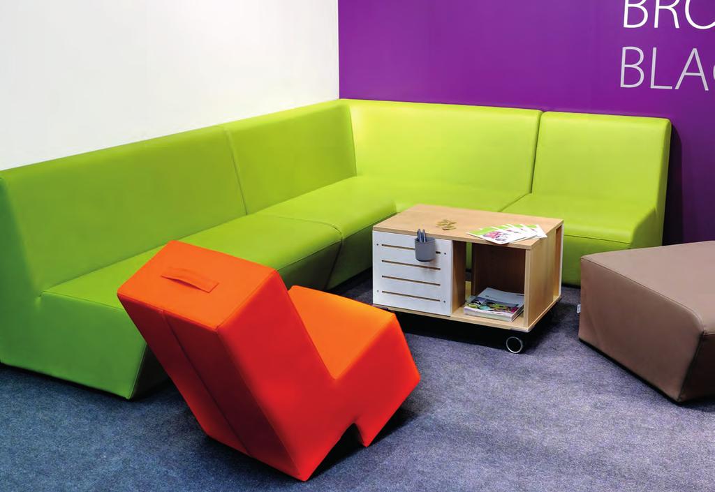 LOGO upholstered furniture system Be comfortable whilst you learn.