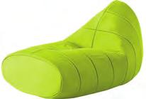 You only realise how comfortable and robust the futuristic seating furniture is as an armchair on second glance.