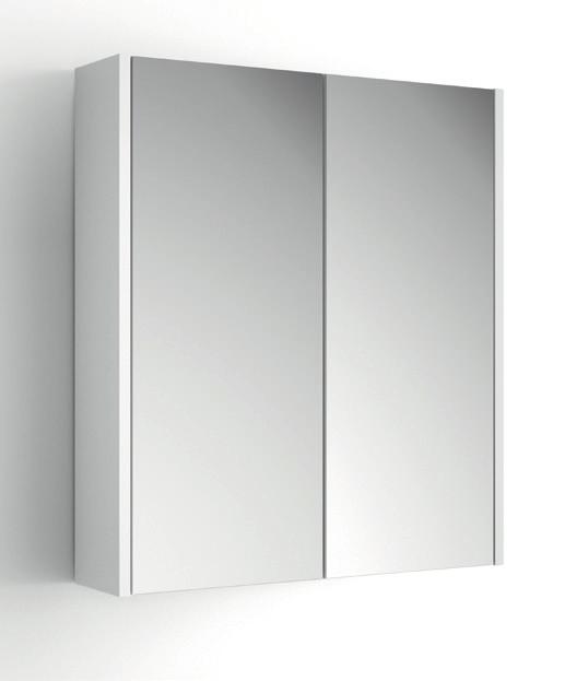 WOODEN S HEYDON DOUBLE DOOR BI-VIEW GREY Grey wood effect mirrored cabinet Two adjustable glass shelves Also available in white wood effect finish HEYDON WHITE