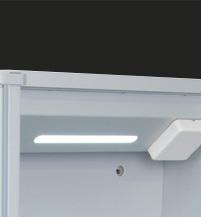 WC147569E 345 165 H700xW345mm H685xW300xD145mm 400 150 H700xW400mm H678xW355xD135mm Internal LED lighting WARWICK DOUBLE DOOR Aluminium cabinet with double sided mirrored doors Internal LED lighting
