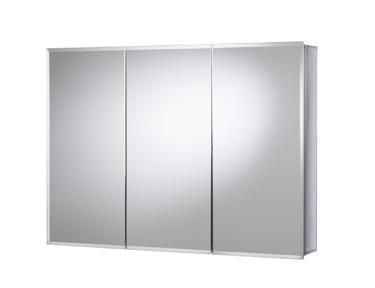With double-sided bevel edged mirrored doors, internal mirrored back panels, decorative mirrored glass outer panels and pin handles to avoid finger prints these elegant cabinets provide a