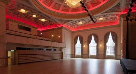 4m Entrance The Music Hall is ideal for: Conferences, seminars, presentations, AGMs, exhibitions, dinners, dances, arena events, fashion shows, launches, trade fairs, ceilidhs, galas, balls,