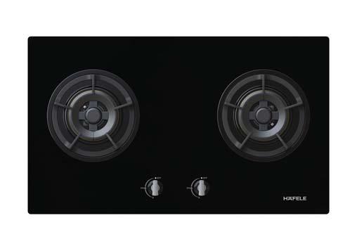 GAS HOBS BERLIN SERIES Price: 12,900.- Special: 8,990.- Price: 14,900.- Special: 9,990.- HH-782GGD Cat. No. 534.01.625 Material: Black tempered glass 2 Triple ring burners: Left 5.0 kw, Right 5.