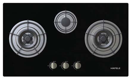 5 V type D) With safety device integrated in each burner Brass burners Sand enamelled pan support Product dimension: 740 x 420 mm Built-in dimension: 650 x 350 mm Price: 14,900.- Special: 8,590.