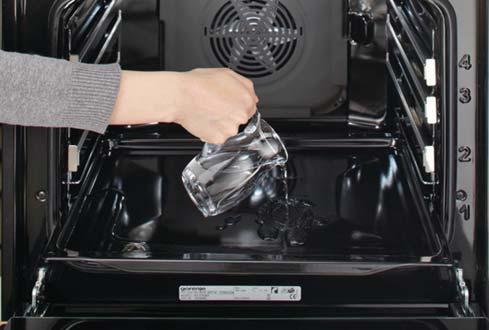 A fan mixes cooler ambient air with the hot air in the oven, forcing the cooled mixture to circulate right under the exterior panels of the appliance.