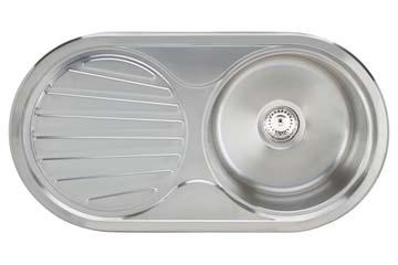 TOP MOUNT SINKS APOLLO SERIES BOWL RIGHT BOWL LEFT WITHOUT HOLE Cat. No. 567.20.