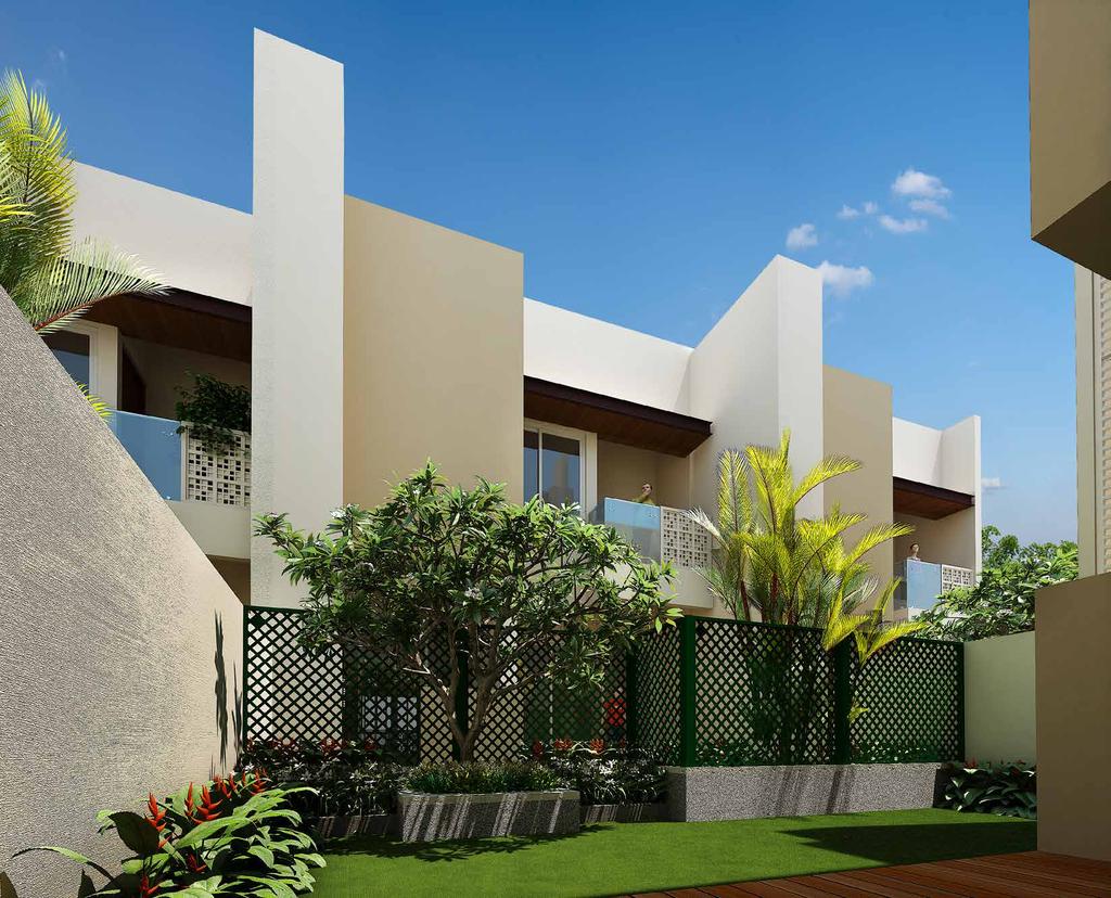 Villas with abundant space and greenery. We constantly strive to create the perfect home that combines nature, space, elegance, privacy, openness and tranquility in the chaotic metropolitan life.