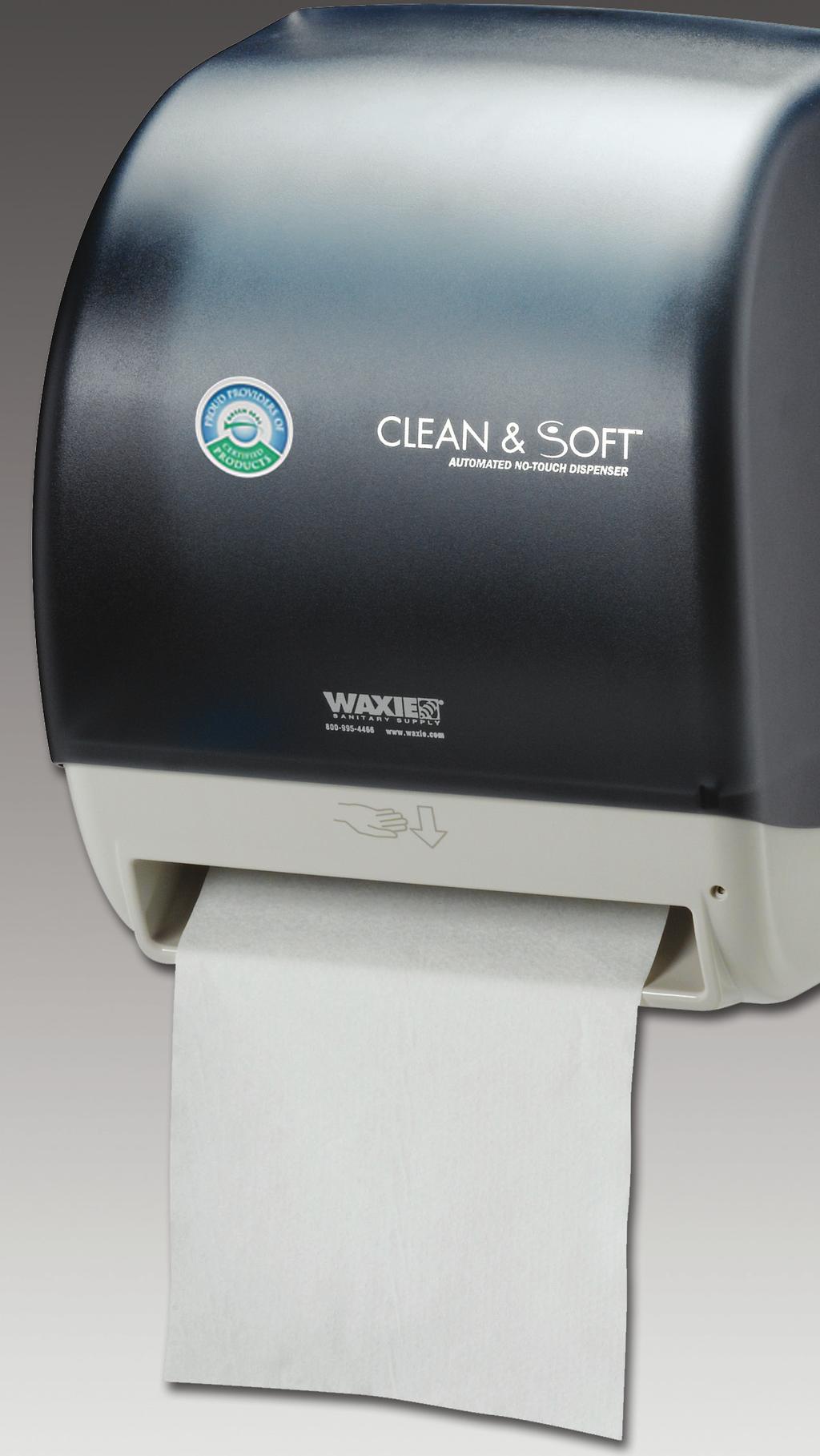 Clean & Soft No-Touch Towel System CLEAN & SOFT NO-TOUCH TOWEL SYSTEM CLEAN & SOFT NO-TOUCH TOWEL SYSTEM These high-capacity dispensers hold one 900' roll, plus a stub roll so the dispenser is filled