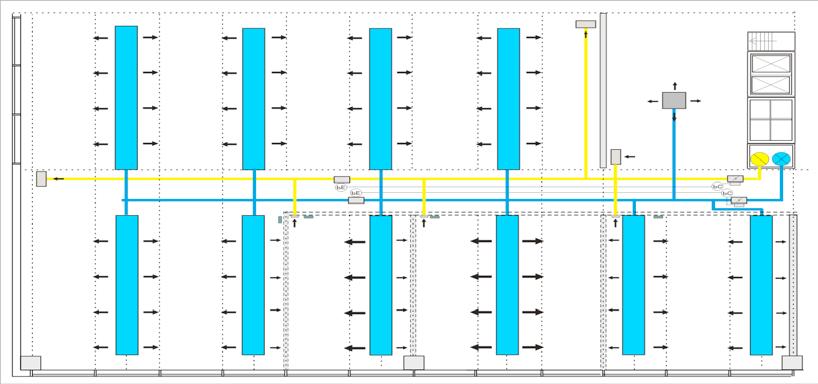 2.2.2 Layout and control zone considerations Chilled beam layout selection takes into account room module dimensions, intended use of the space and flexibility requirements.