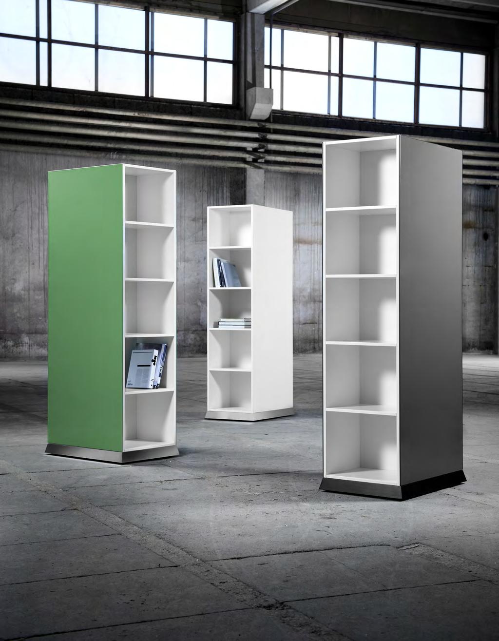 The M4 Cabinet is a mobile storage unit with shelves on both sides that can also