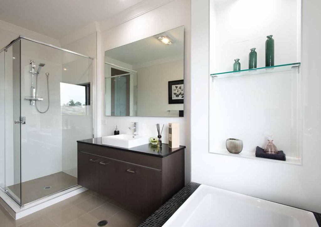 BATHROOM PREMIUM PACKAGE 1 40mm Caesarstone benchtops to designer floating vanity units 2 Counter mounted or semi recessed vanity basins with