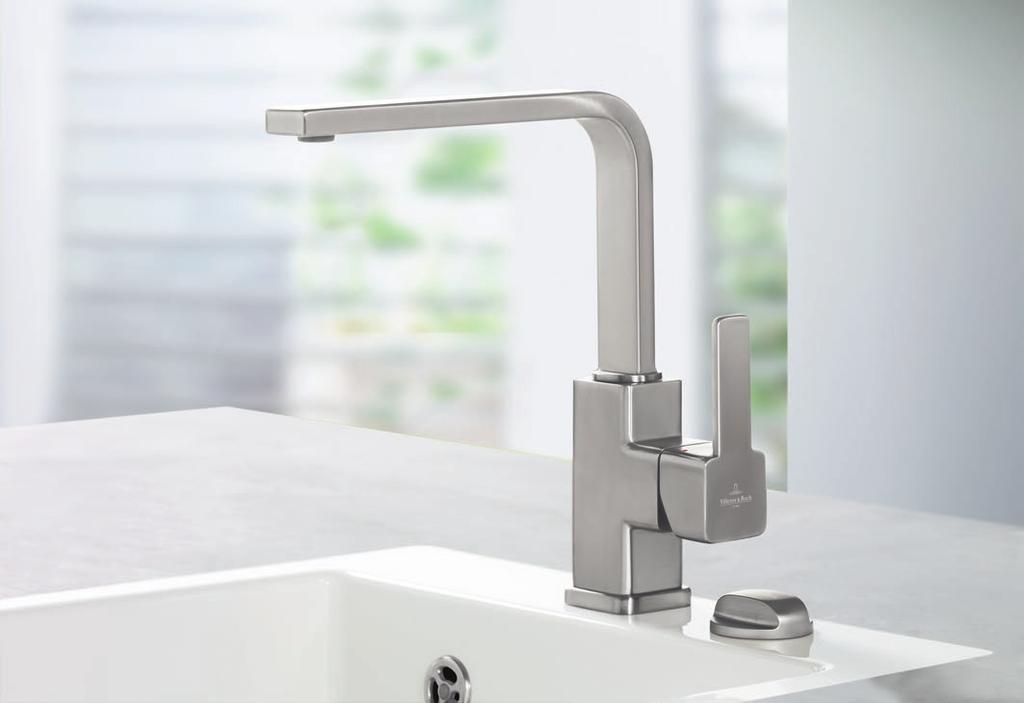 Villeroy&Boch. The lower Cosi model is a reserved understatement and ideal for smaller sinks.