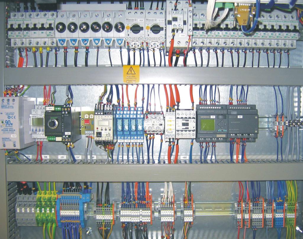 Signal receivers may be detectors mounted to an appropriate place on the production machine, such as photocells, inductive proximity switches etc.