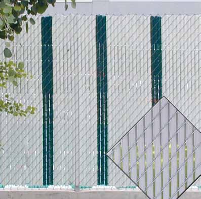 Installation Insert the locking channel horizontally through the bottom of the fence, then simply slide the slats vertically from the top towards the bottom channel and they will automatically lock