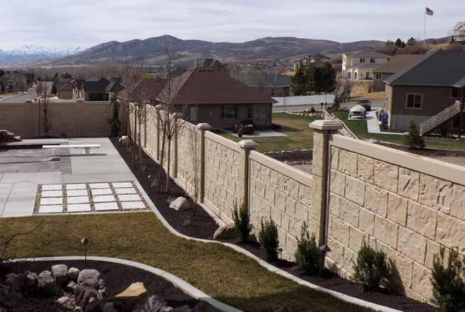 RhinoRock Concrete Fence s 6 x 9 foot prefabricated panels weigh just 230 pounds and are plain and simply easier to install than the same size concrete panel weighing 2,500 pounds.