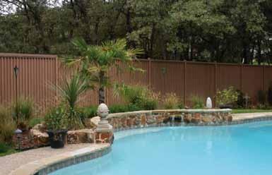 custom blend TouchStone Specifications Description Touchstone Privacy Steel Fence is an unusually strong and durable privacy fence with a stone-like texture on both sides of the fence.