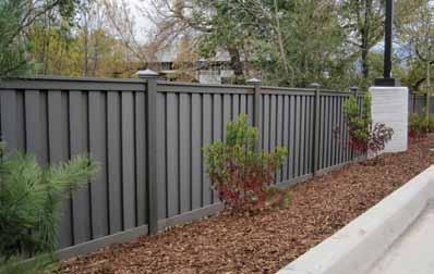 The fence also contains an aluminum insert in the bottom rail to maintain rigidity no matter what the circumstance.