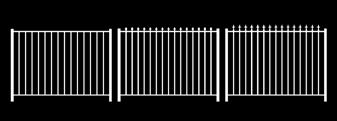 Standard Heights 48 Standard Colors Black, White, Bronze, Green Weight Supported Per Section of Fence 350+ lbs. Pickets 3/4 sq. x.