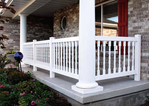 Vinyl Railing Systems We offer balusters in many different styles and in a variety of colors and