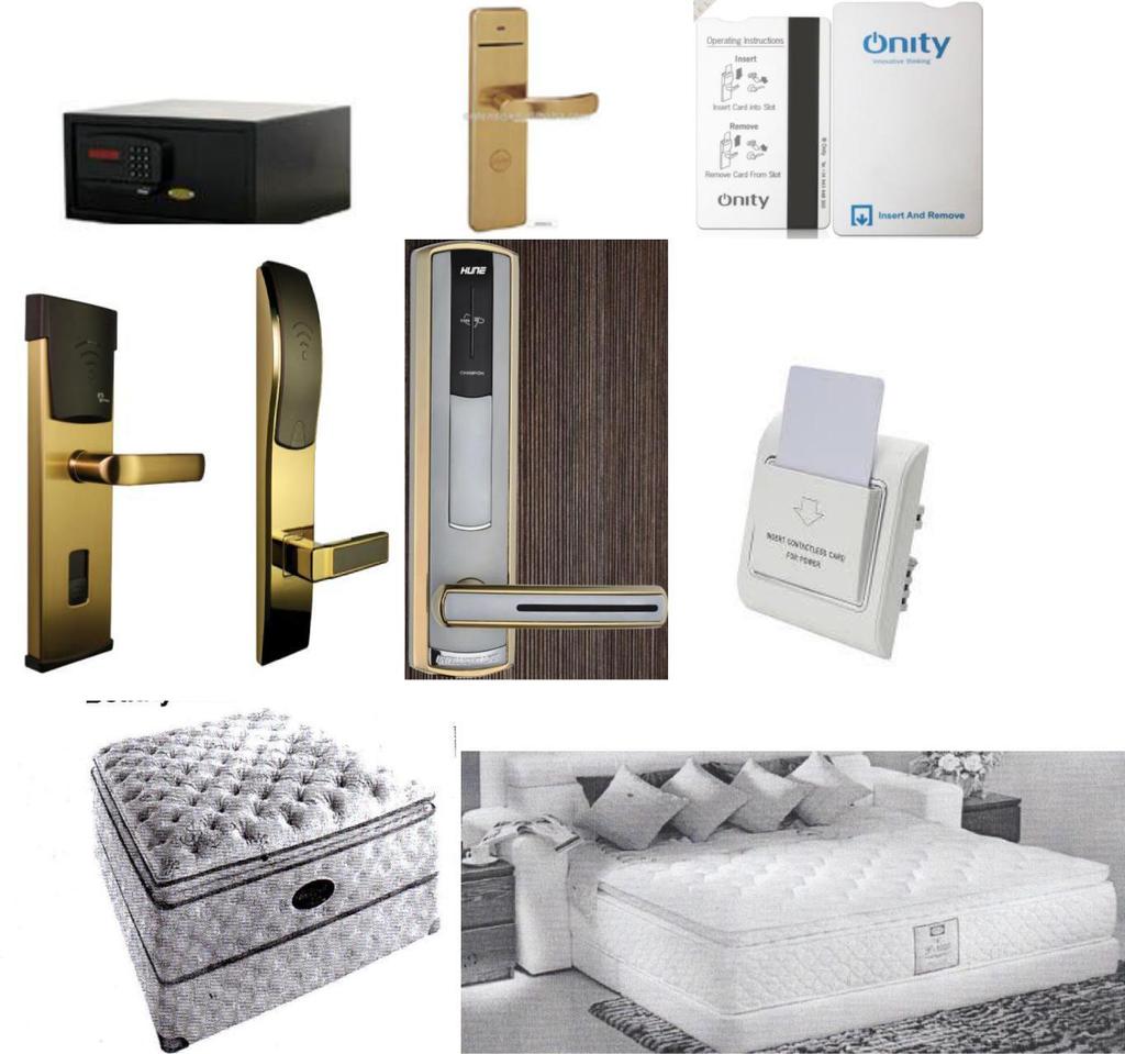 3. Hotel Room Security & mattress: Guest Room Lock, Room