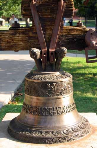 C o nc o r d i a U n i v ers i t y T E X A S 6 F i g ure The bell which used to hang in the Kilian tower, brought by the Wends in 854, stands in front of the Chapel on the downtown campus.