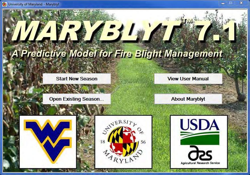 Managing fire blight: Using models MaryBlyt 7.