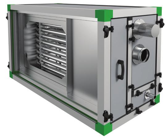 Gas heater Suitable for air-supply units for warm-air heating in industrial or commercial buildings that are connected to a natural