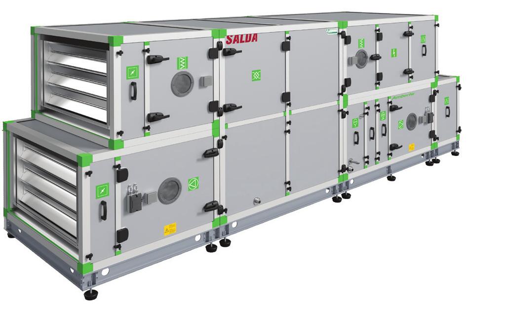 Air handling can be all-in-one (depends on configuration and size of unit) or made from modules.