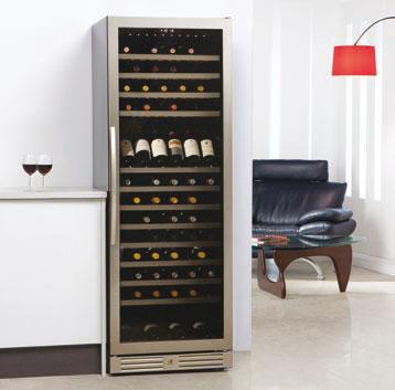 Classic Freestanding Single Zone Wine Cabinet WF1544 WF1544 h:1765mm PERFORMANCE - Energy Class D - Energy consumption 337kWh/yr - Temperature range 5ºC-18ºC - Ambient temperature 16ºC-32ºC -