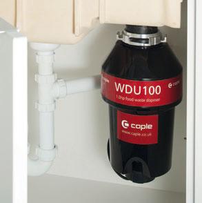 FOOD WASTE DISPOSAL A waste disposer hidden away under the sink can help you recycle your food scraps and leftovers like potato peelings, chicken bones, egg shells and tea bags.